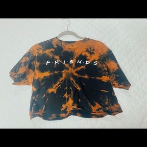 Vintage tie dye friends tee